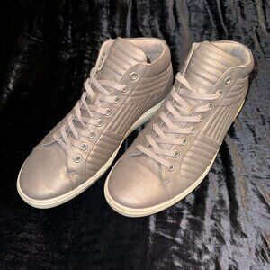 Ecco Light Metallic Grayish-Light brown Tennis Shoes Size 9